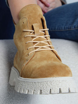 Ботинки EDART 228.V.1541 be. светло-желтый замша/шерсть - Ed'art фото 10