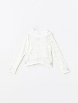 Bisiklet Yaka K?z ?ocuk Ti??rt - Waikiki фото 2