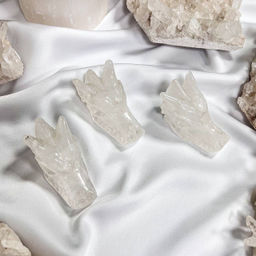 Фигурка резная "Дракон" из молочного Кварца