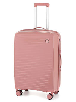 Чемодан на колёсах, 24", кодовый замок, 40×24×65 см, розовый