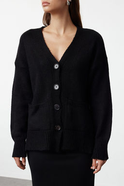 Siyah Basic Yumusak Dokulu Triko H?rka TWOAW20HI0213