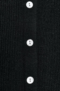 TOP RIB PEPLUM BOTONES / Negro - Zara фото 4