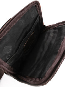 LACCOMA сумка VIN33552-2-коричневый натуральная кожа хлопок  фото 4