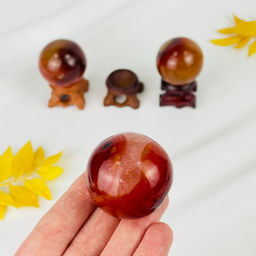 Шар из Сердолика на подставке