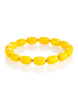 Браслет из янтаря Медовые цилиндры