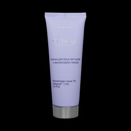 Liv-delano GLOW UP Маска для лица ANTI-ACNE с фиолетовой глиной, 70г
