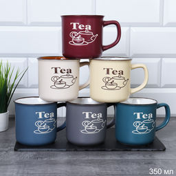 Кружки 6 штук на металлическом стенде 350 мл / 20974-4 / Кофе в подарочной коробке - Галеонтрейд фото 2