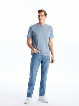 Bisiklet Yaka Penye Erkek Ti??rt