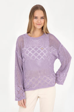 Женский сиреневый свитер - U.s. polo assn фото 10