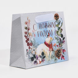 Пакет ламинированный горизонтальный Мишка, 15 12 5,5 см - Дарите счастье фото 2