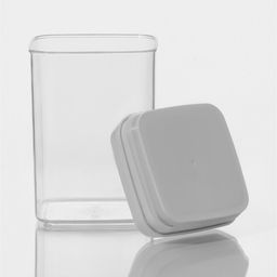 Банка для хранения с вакуумной крышкой Доляна, 900 мл, 9.5×15 см, пластик, прозрачная