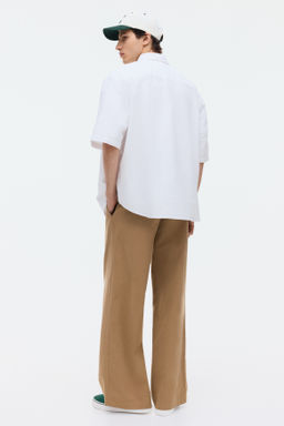 Camisa Oxford de manga corta Relaxed Fit - H&m фото 9