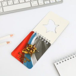 Подарочный набор канцелярский, ластики 2 шт., блокнот, карандаши День настоящих героев. 23 февраля - Artfox фото 8