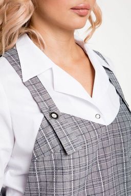 Сарафан 903 серая клетка - Novita фото 5