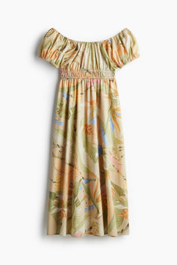 Vestido off-the-shoulder de popelina - H&m фото 2