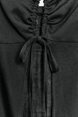 TOP LENCERO LARGO CON LINO / Gris antracita - Zara фото 12