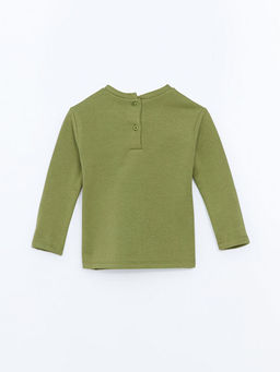 Beli Lastikli Bask?l? K?z Bebek Sweatshirt - Waikiki фото 3