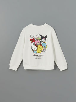 Bisiklet Yaka Hello Kitty Bask?l? K?z ?ocuk Sweatshirt - Waikiki фото 3
