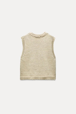 CHRISTMAS TREE KNIT WAISTCOAT - Zara фото 10