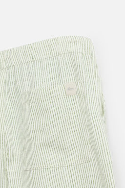STRIPED BAGGY FIT TROUSERS - Zara фото 9