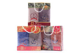 Набор полотенец микрофибра 23002 в сумочке 23 февраля МР+МР