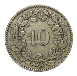 10 раппенов 1925 года Швейцария