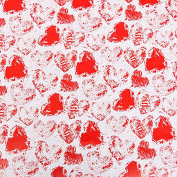 Цена за 2 шт. Бумага упаковочная глянцевая Сердечки, 100?70 см, 1 шт.