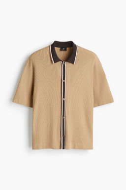 Camisa en punto de canal? Regular Fit