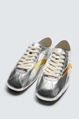 LEATHER TRAINERS HARRY LAMBERT FOR ZARA X DISNEY  фото 6