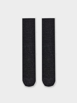 Цена за 5 пар! Носки-гольфы женские в черном цвете - Mark formelle фото 7