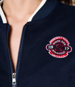 Бомбер #КТ2611 (2), тёмно-синий