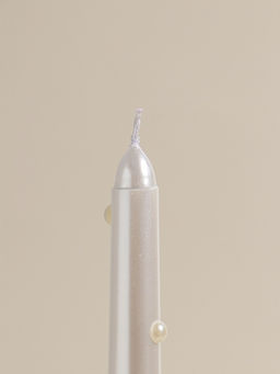 Набор свечей античных, 2,3х30 см, 2 шт "Белый жемчуг" 7,5х33,5х2,5 см