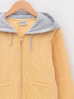 Kap??onlu Basic Uzun Kollu Erkek ?ocuk Fermuarl? H?rka - Waikiki фото 3