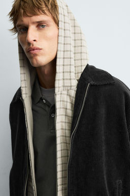 RELAXED FIT CORDUROY JACKET - Zara фото 7