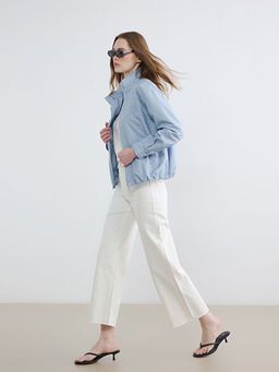 Y?ksek Bel Wideleg Kad?n Jean Pantolon