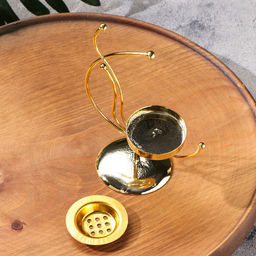 Подставка для благовоний порошковых и конусов TAKE IT EASY «Денежное дерево», золотистый, 16.5×13 см