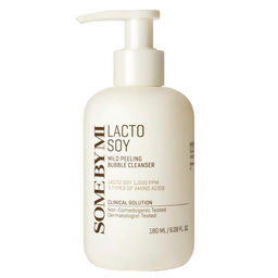 Some By Mi Lactosoy Mild Bubble Peeling Cleanser, 180g - Мягкая отшелушивающая пенка с лактобактериями