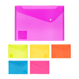 Expert Complete NEON Папка-конверт с кнопкой A4 180 мкм песок 20 шт. оранжевый 2206289