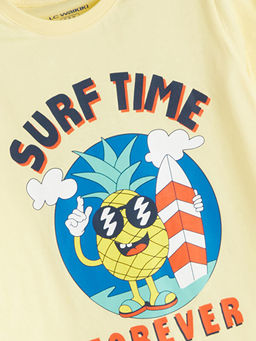 Ananas Bask?l? Erkek ?ocuk ?ortlu Pijama Tak?m