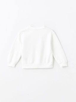 Bisiklet Yaka K?z ?ocuk Kal?n Sweatshirt