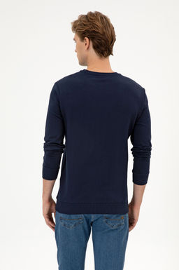 Erkek Lacivert Basic Sweatshirt Sepette S_rpriz _ndirim - U.s. polo assn фото 5