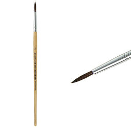 Цена за 10 шт. Кисть для рисования, белка, № 2, круглая, деревянная ручка, международный размер