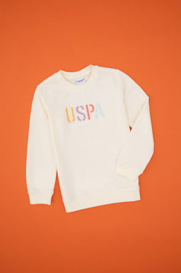 K_z _ocuk Krem Basic Sweatshirt Sepette S_rpriz _ndirim