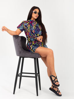 Костюм женский кулирка с шортами САФАРИ ЛЕО РОЗОВЫЙ - Домтрик фото 6