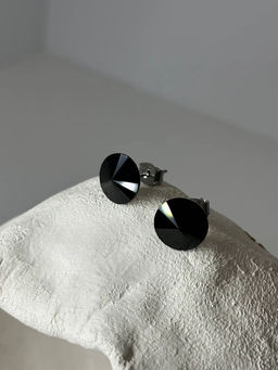 Серьги-гвоздики PR0506 черный - Mini maxi фото 4