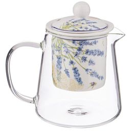 ЧАЙНИК СТЕКЛЯННЫЙ С СИТОМ LEFARD ПРОВАНС ЛИМОНЫ 400 МЛ