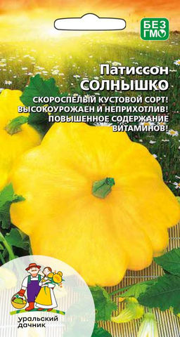 Патиссон СОЛНЫШКО Кустовой сорт! Для засола лучше не найти!