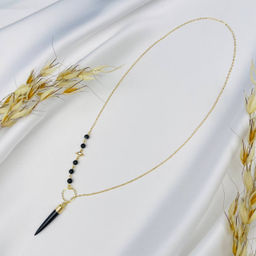 Колье на цепочке с Агатом 45 см