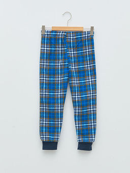 Beli Lastikli Ekose Desenli Polar Erkek ?ocuk Pijama Alt
