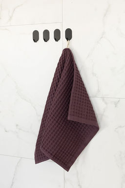 Полотенце кухонное 40х60 марсала вафельное полотно